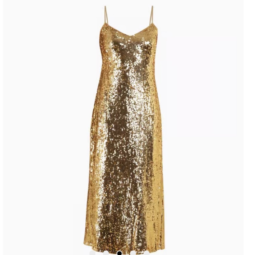 Ralph Lauren Gold Sequin Dress
